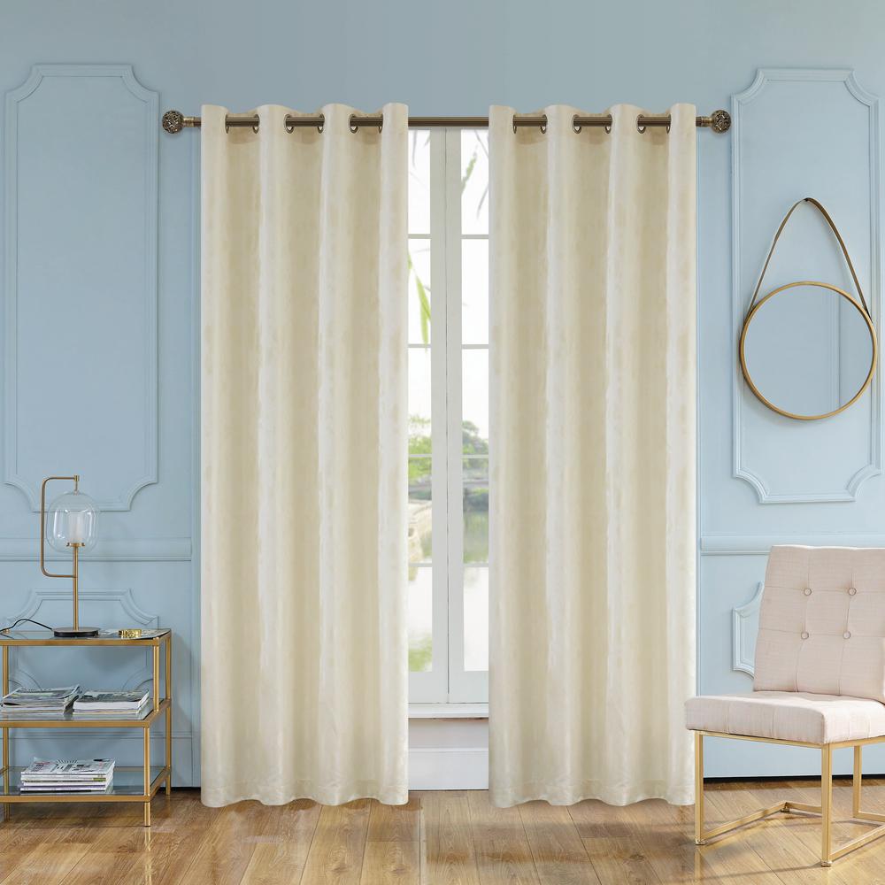 Cream Curtains Drapes Window Treatments The Home Depot