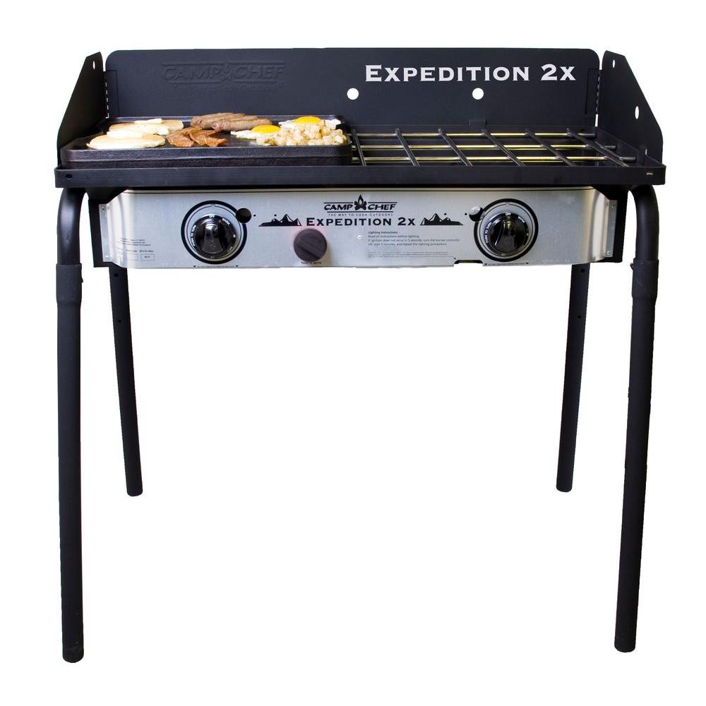 Camp Chef Expedition 2X 2-Burner Propane Gas Grill in Silver-YK60LWC12