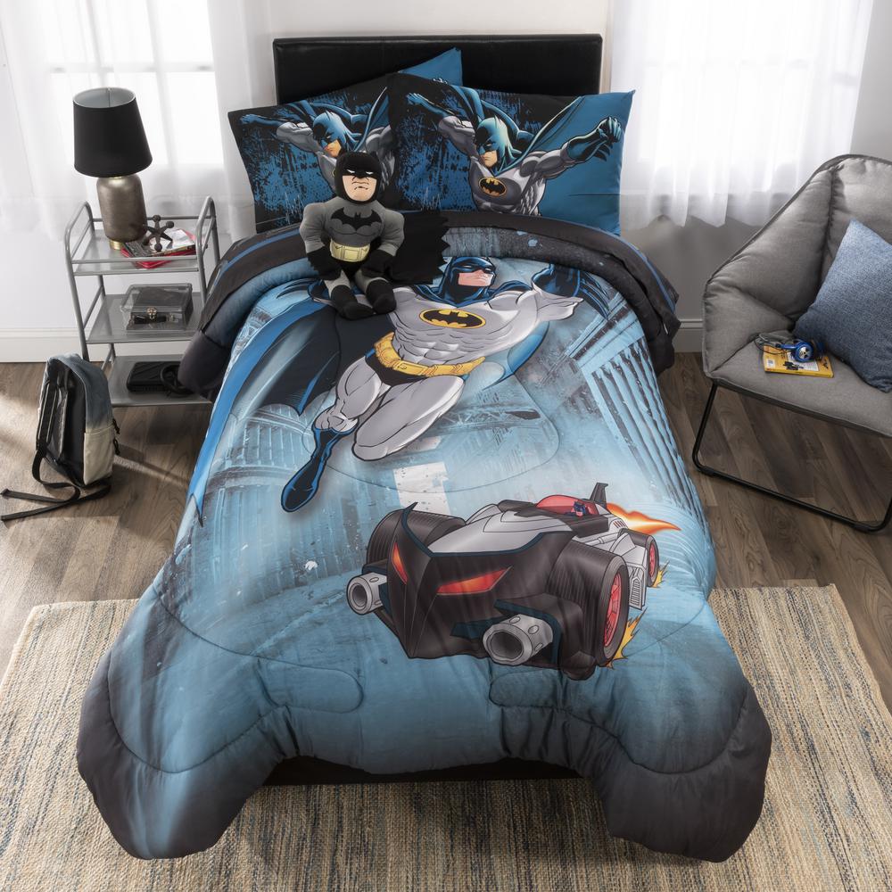 Batman Guardian Speed 6 Piece Multicolored Full Bed In A Bag Set