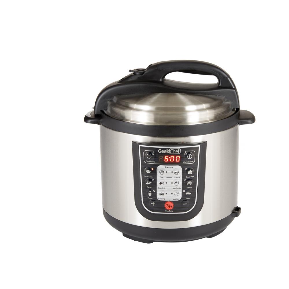 Geek Chef 11in1 MultiFunction 6.3 Qt. Pressure Cooker YBW60PB The