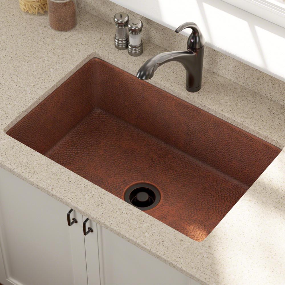 Mr Direct Undermount Copper 33 In Single Bowl Kitchen Sink 903