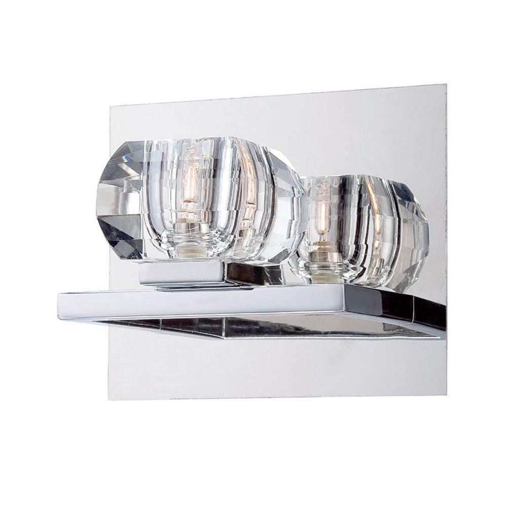 Eurofase Rain Collection 1Light Chrome Wall Sconce13726034 The