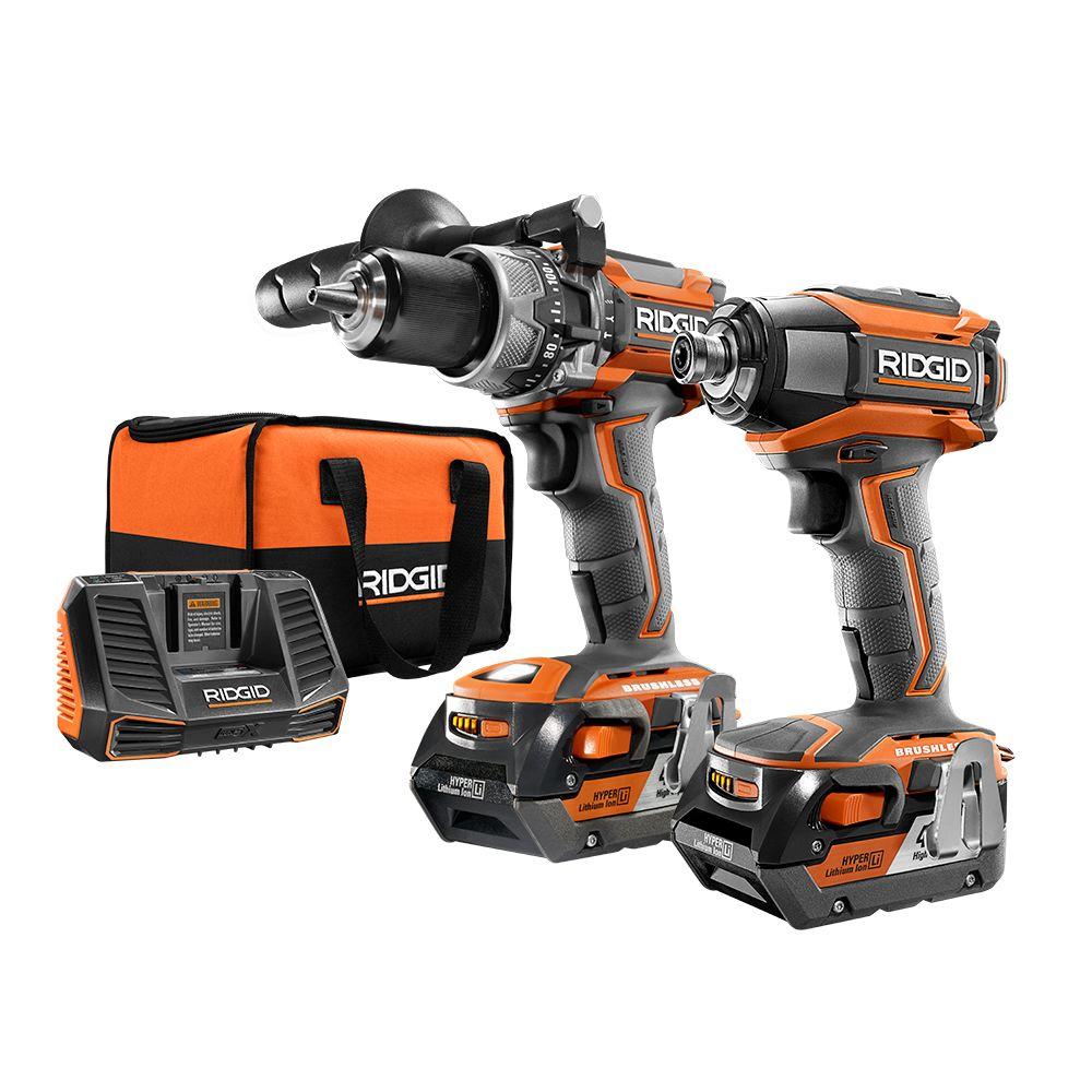 Ridgid 18 Volt Gen5x Lithium Ion Cordless Brushless Hammer Drill And