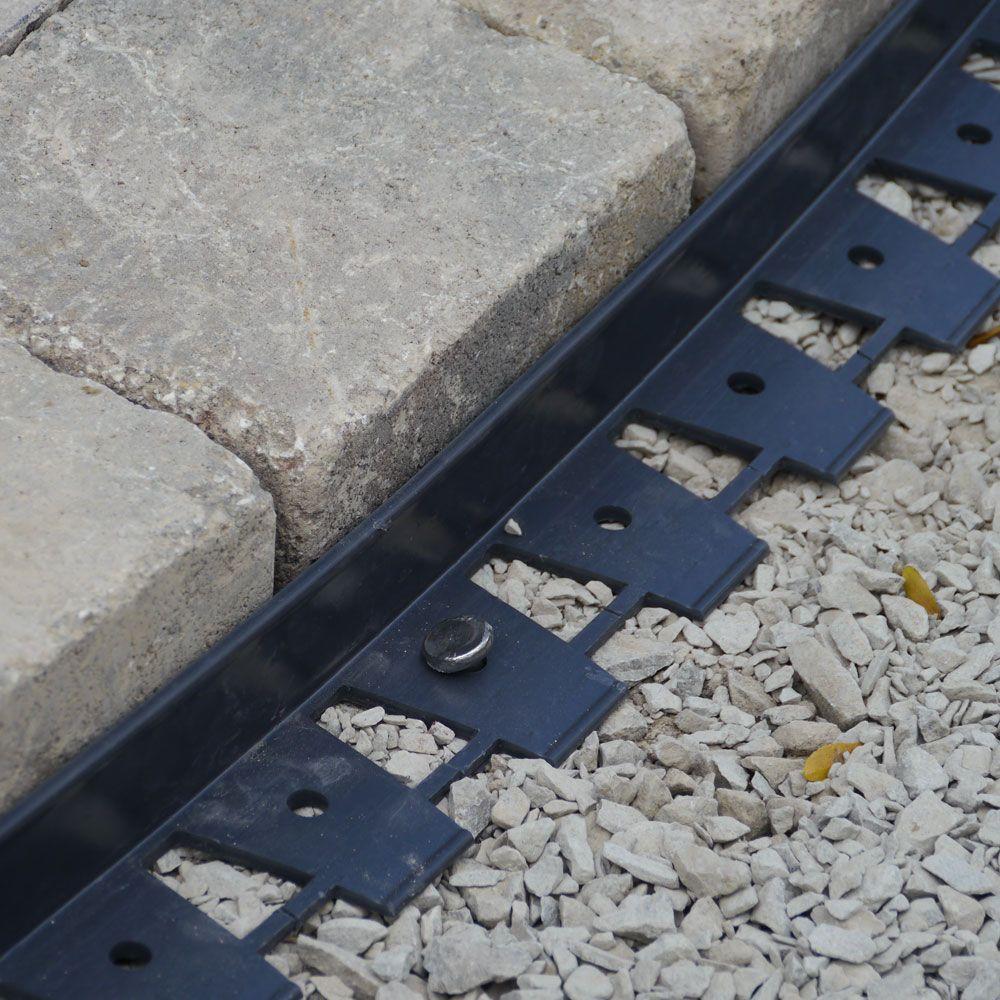 Proflex 6 Ft Paver Edging In Black 1260 Hd The Home Depot - Black Brick Patio Edging Proflex 6 Ft Paver Edging In Black 1260 Hd The Home Depot - Black Brick Patio Edging