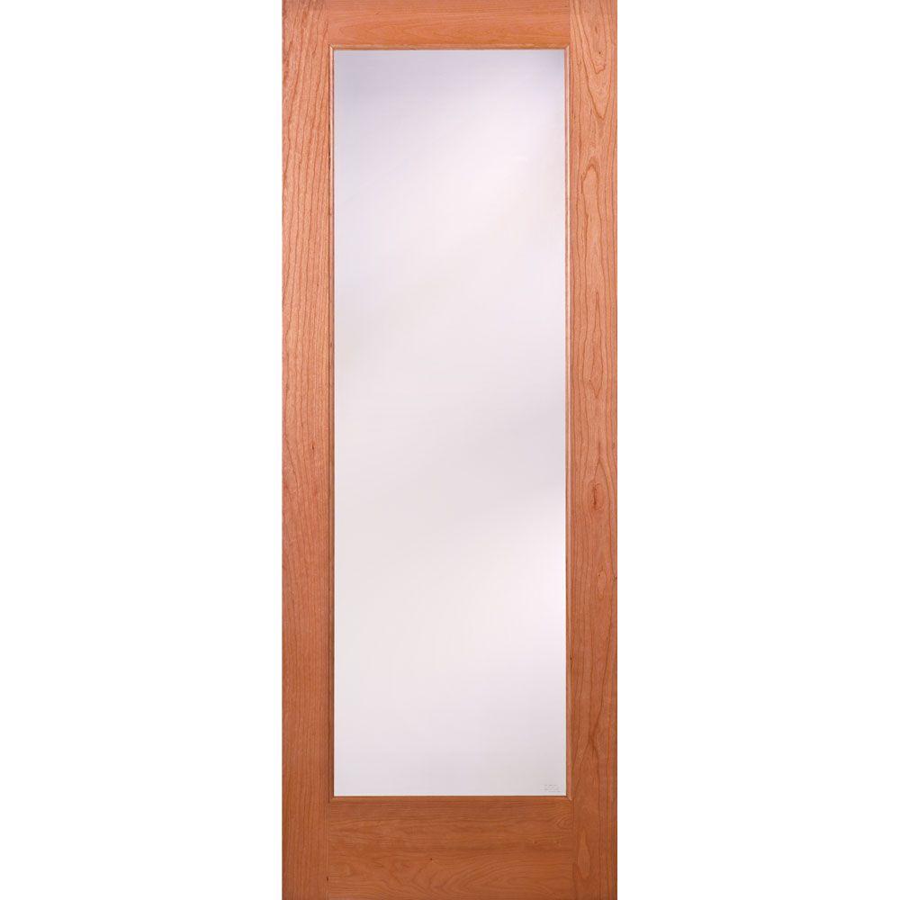 Feather River Doors 30 In X 80 In 1 Lite Unfinished Cherry