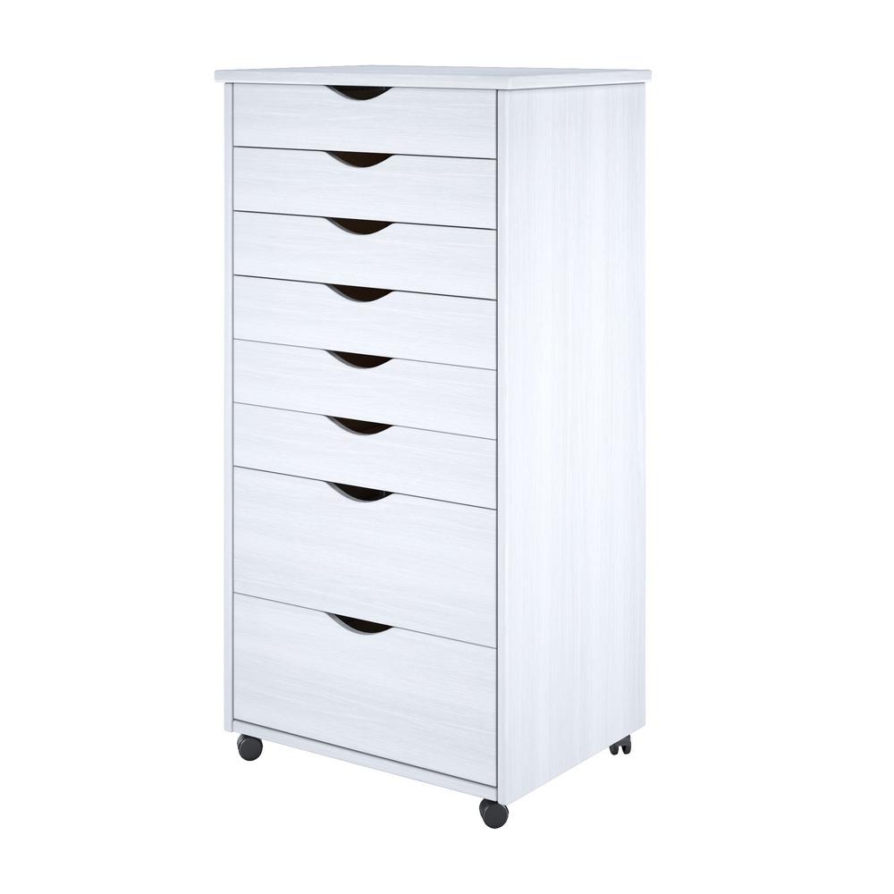 Adeptus White 6 2 Drawer Wide Roll Cart 76182 The Home Depot