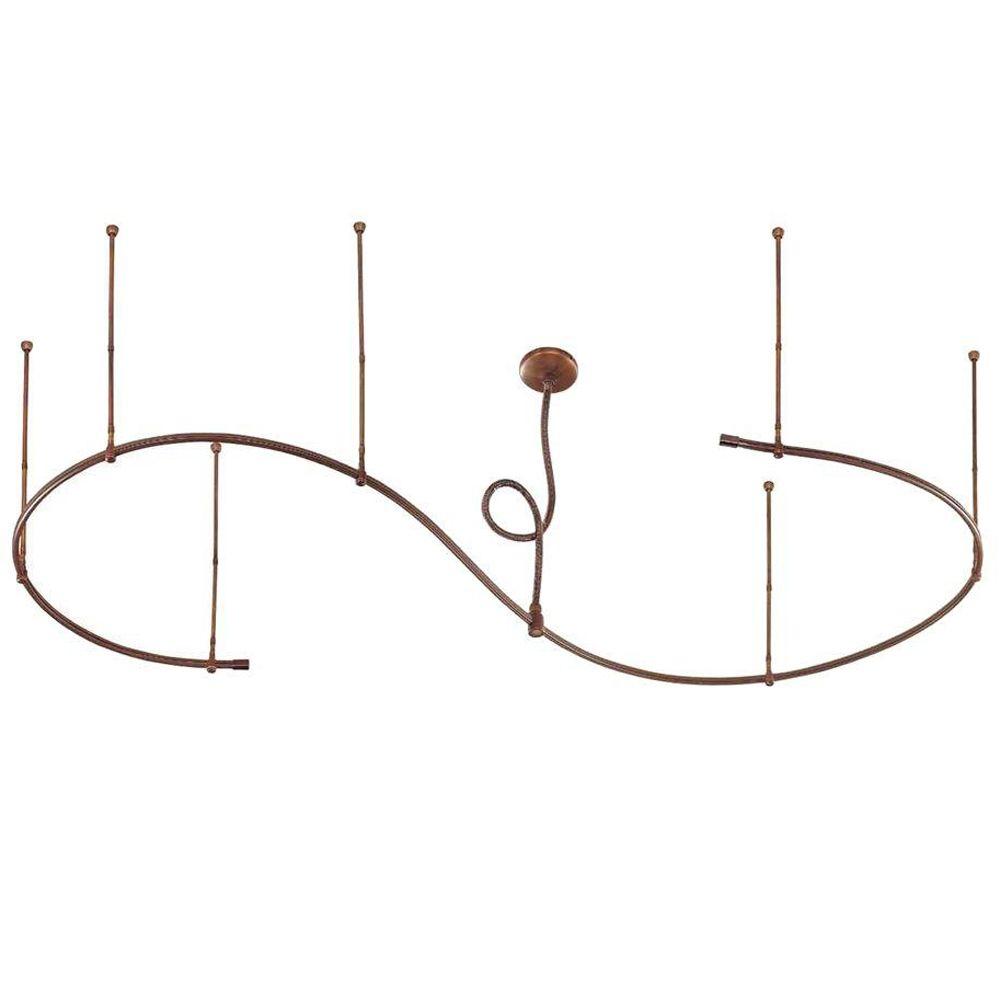 Hampton Bay 12 Ft Adjule Antique Bronze Flex Track Starter Kit Hampton Bay 12 Ft Adjule Antique Bronze Flex Track Starter Kit