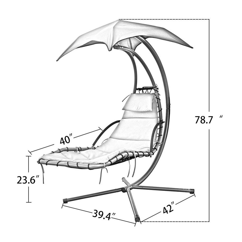 hanging curved chaise lounge