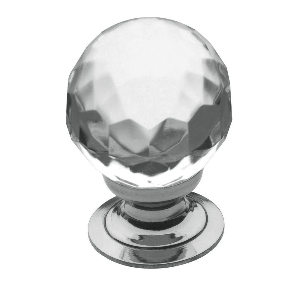 Baldwin Dominion 1-1/4 in. Satin Chrome Round Cabinet Knob ...