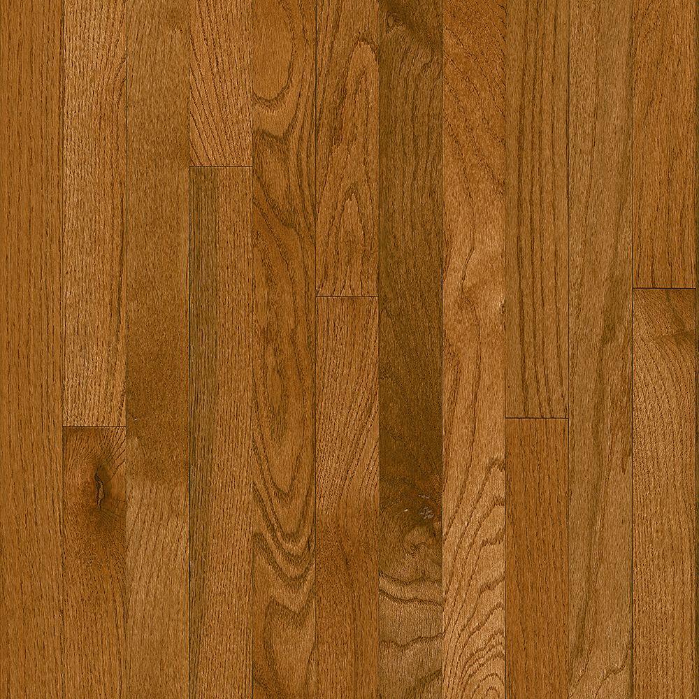 Bruce Plano Oak Gunstock 3/4 in. Thick x 2-1/4 in. Wide x Varying Length Solid Hardwood Flooring (20 sq. ft. / case, (25 boxes, 500 Sq ft total)
