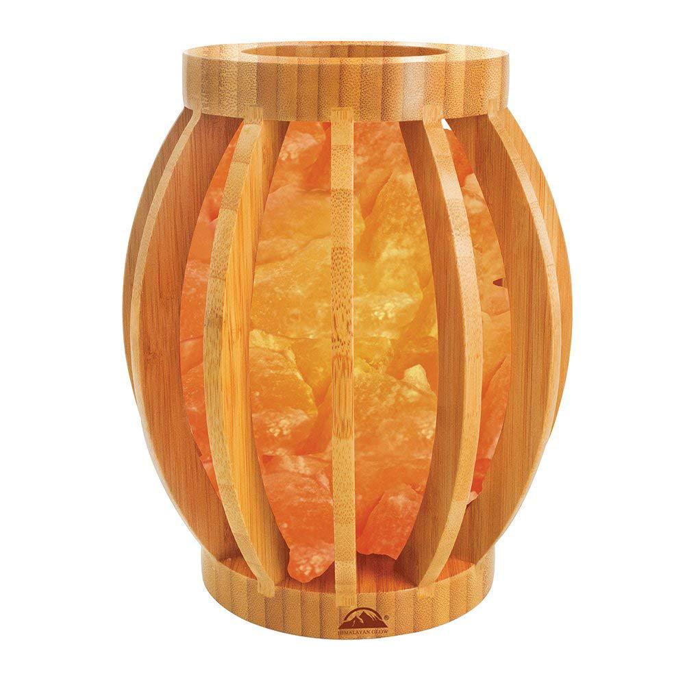 Himalayan Glow 7 72 In Bamboo Basket Salt Lamp
