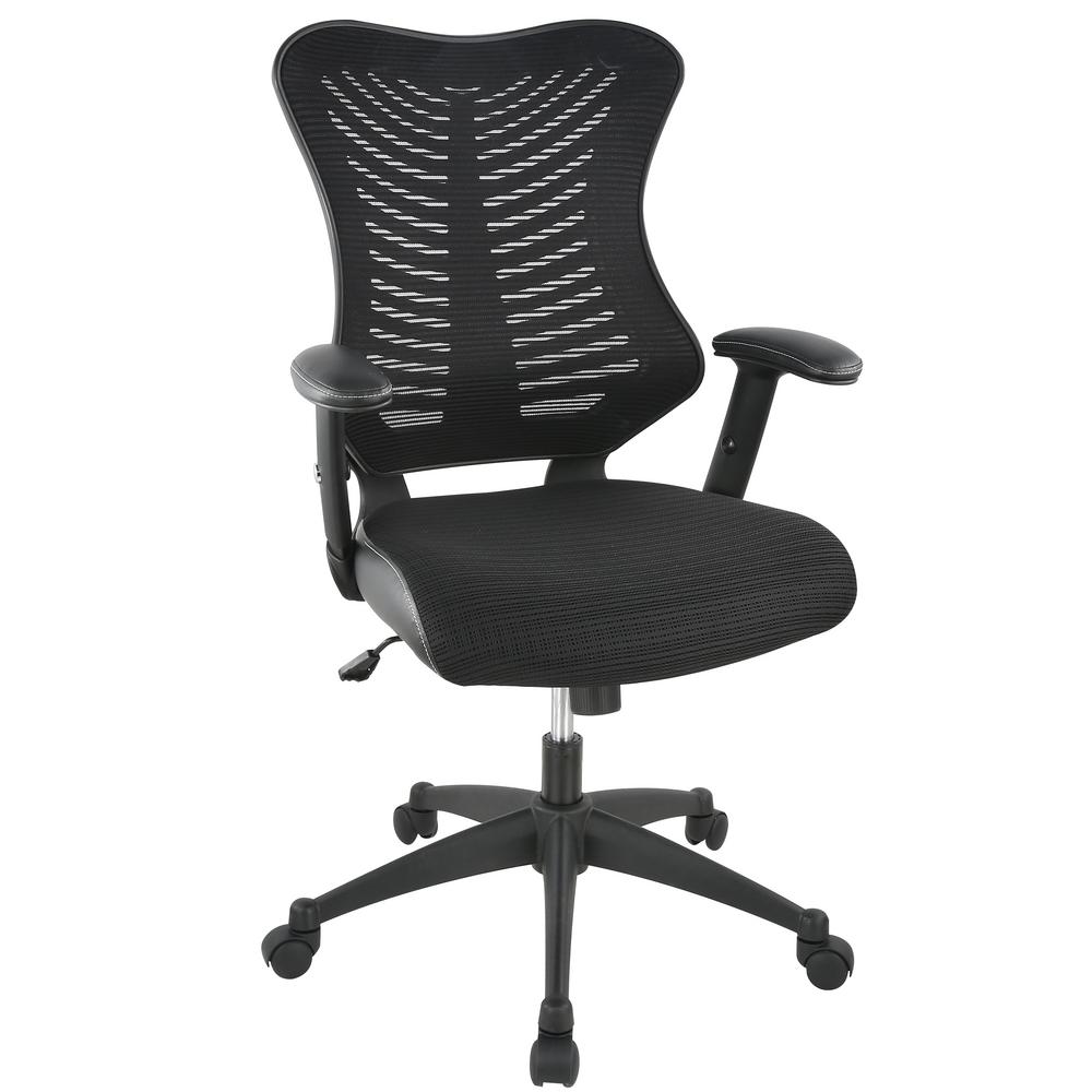 Poly and Bark Correna Black Office Chair in Mesh HD-329-BLK - The Home ...