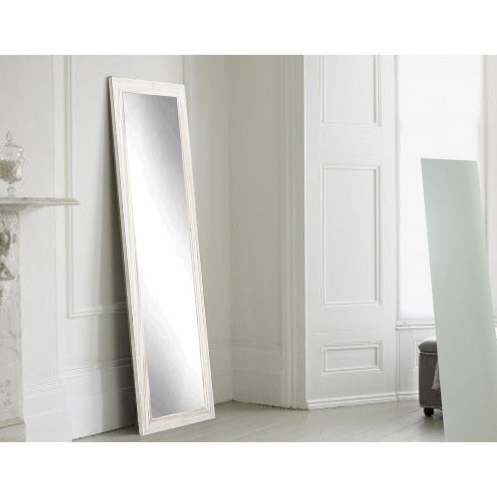 Coastal Whitewood Full Length Framed Mirror Bm18thin The Home Depot Coastal Whitewood Full Length Framed Mirror