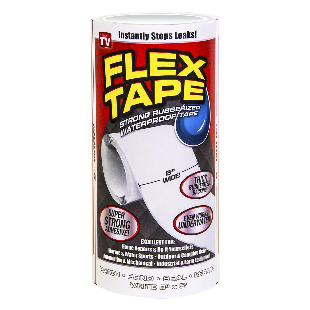 FLEX SEAL FAMILY OF PRODUCTS Flex Tape White 8 in. x 5 ft. Strong