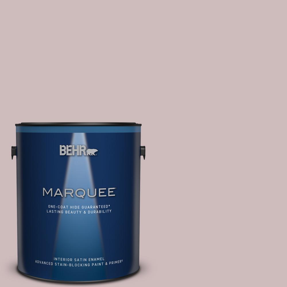 BEHR MARQUEE 1 gal. N1203 Mauve It Satin Enamel Interior Paint