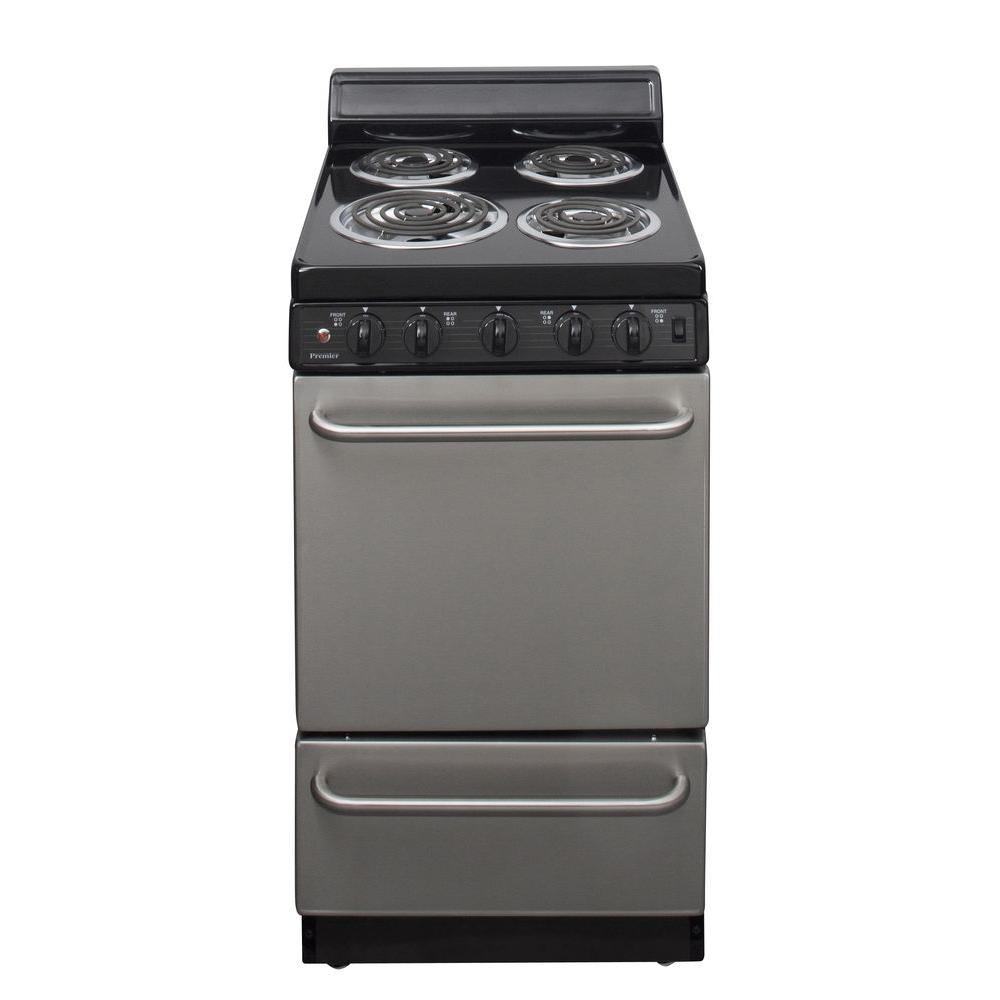 Premier 20 In 2 42 Cu Ft Electric Range In Stainless Steel