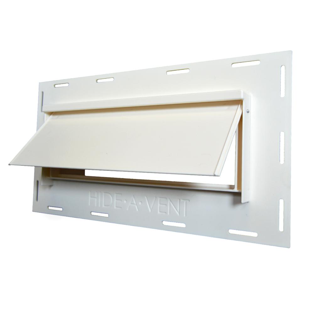 Hide A Vent 10 In Rectangular Exterior Vent For Kitchen Exhaust Fans Model B The Home Depot
