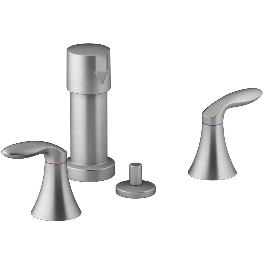 KOHLER Coralais 2Handle Bidet Faucet in Brushed ChromeK152864RAG