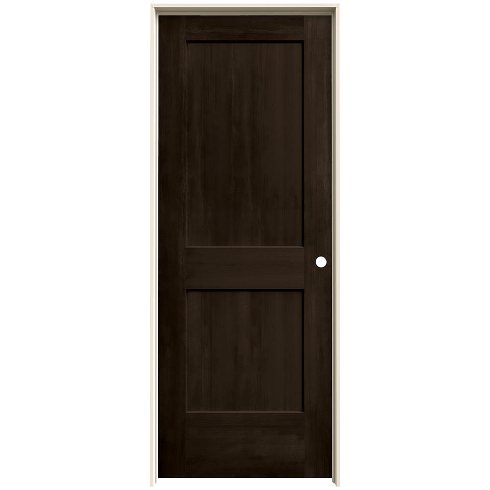 Jeld Wen 24 In X 80 In Monroe Espresso Stain Left Hand Solid