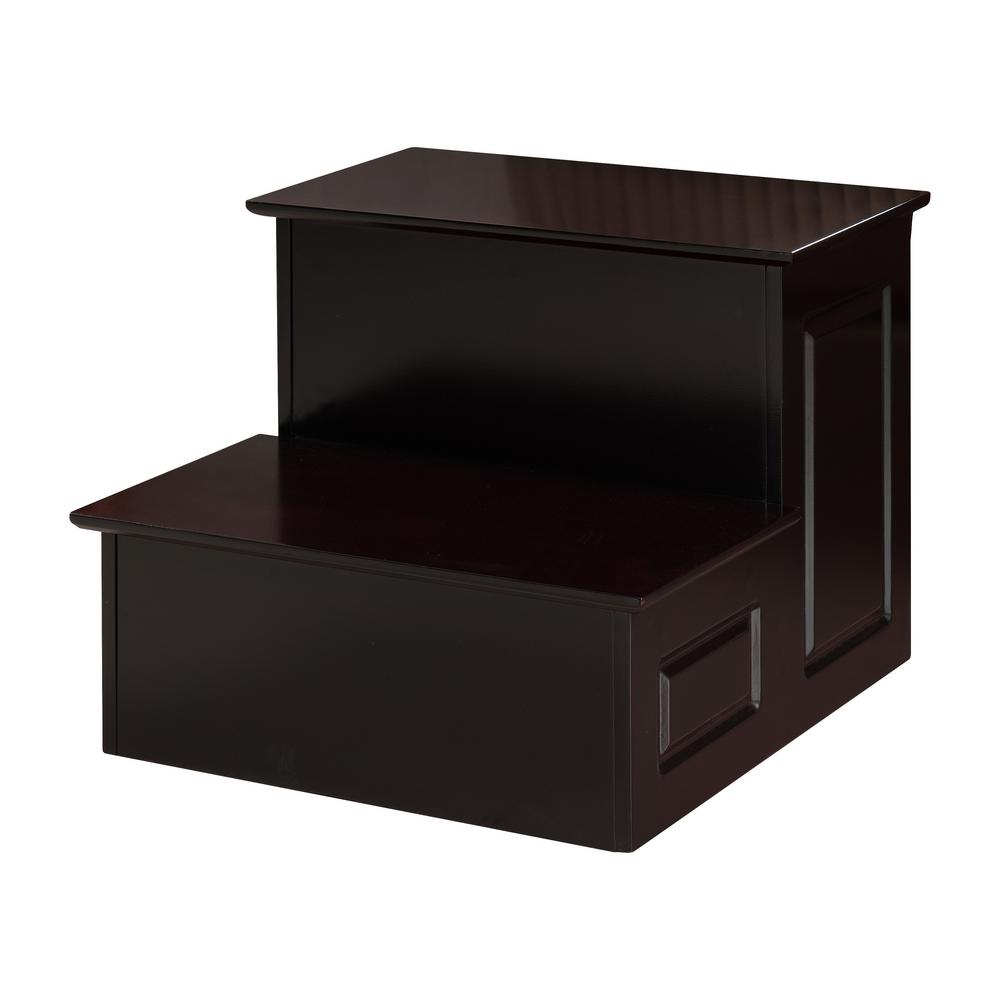 Kings Brand Furniture 2 Step Cherry Wood Stool 6211r Kings Brand Furniture 2 Step Cherry Wood Stool 6211r