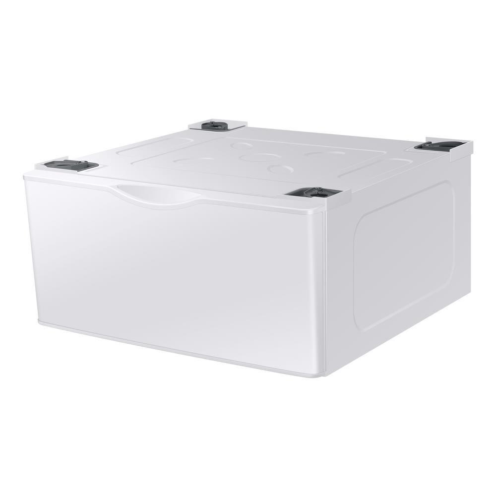 Samsung 14 2 In White Laundry Pedestal With Storage Drawer