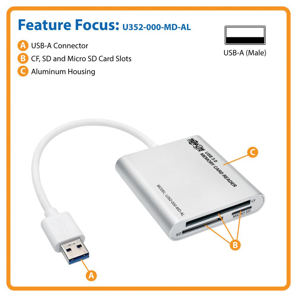 GE USB 2.0 11 IN 1 Memory Card Reader//Writer//Transfer CF Memory Stick