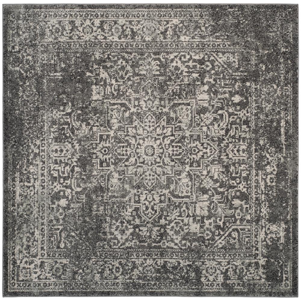 Evoke Gray Ivory 9 Ft X Square Area Rug