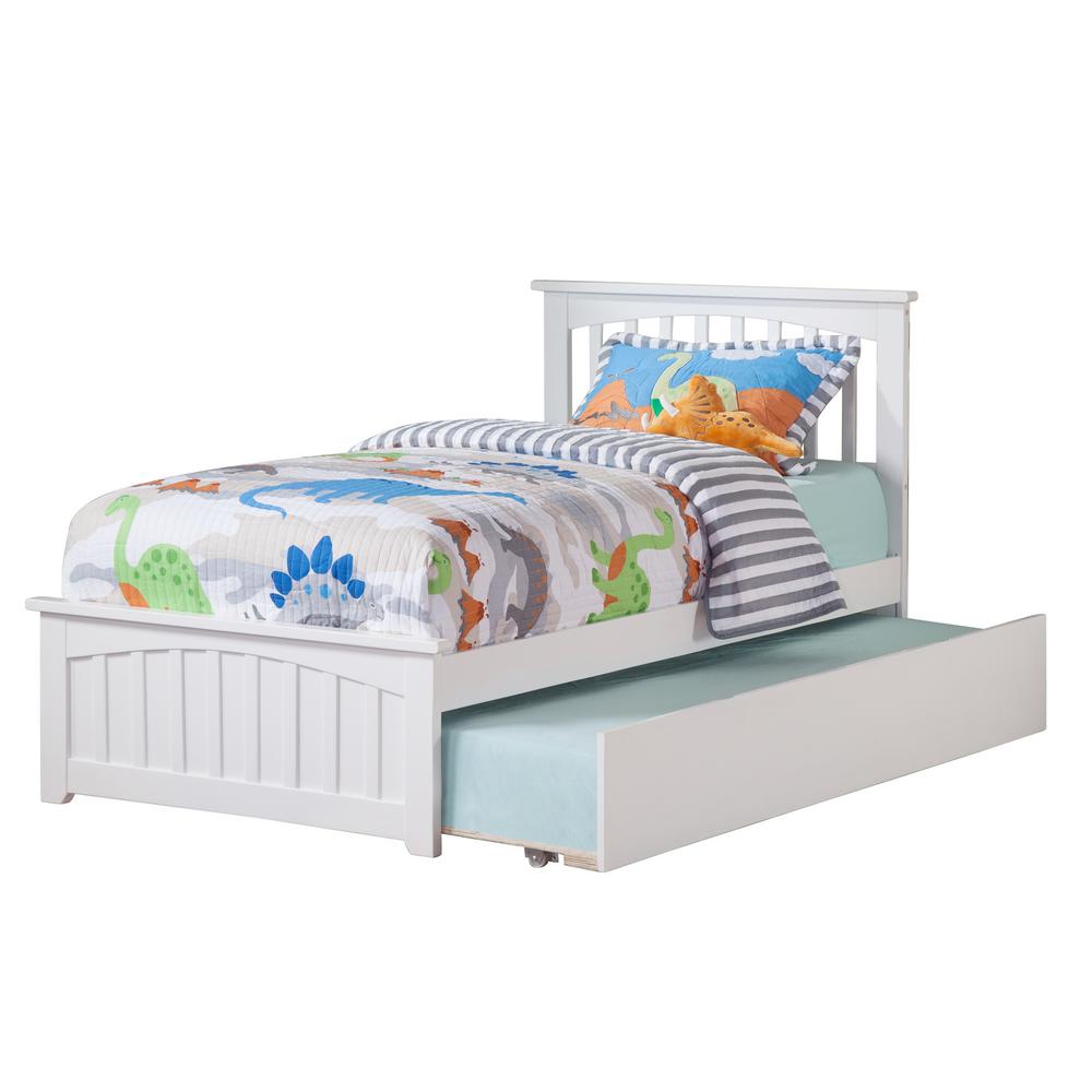 Atlantic Furniture Mission White Twin Platform Bed With Matching Atlantic Furniture Mission White Twin Platform Bed With Matching Foot Board Size Urban Trundle
