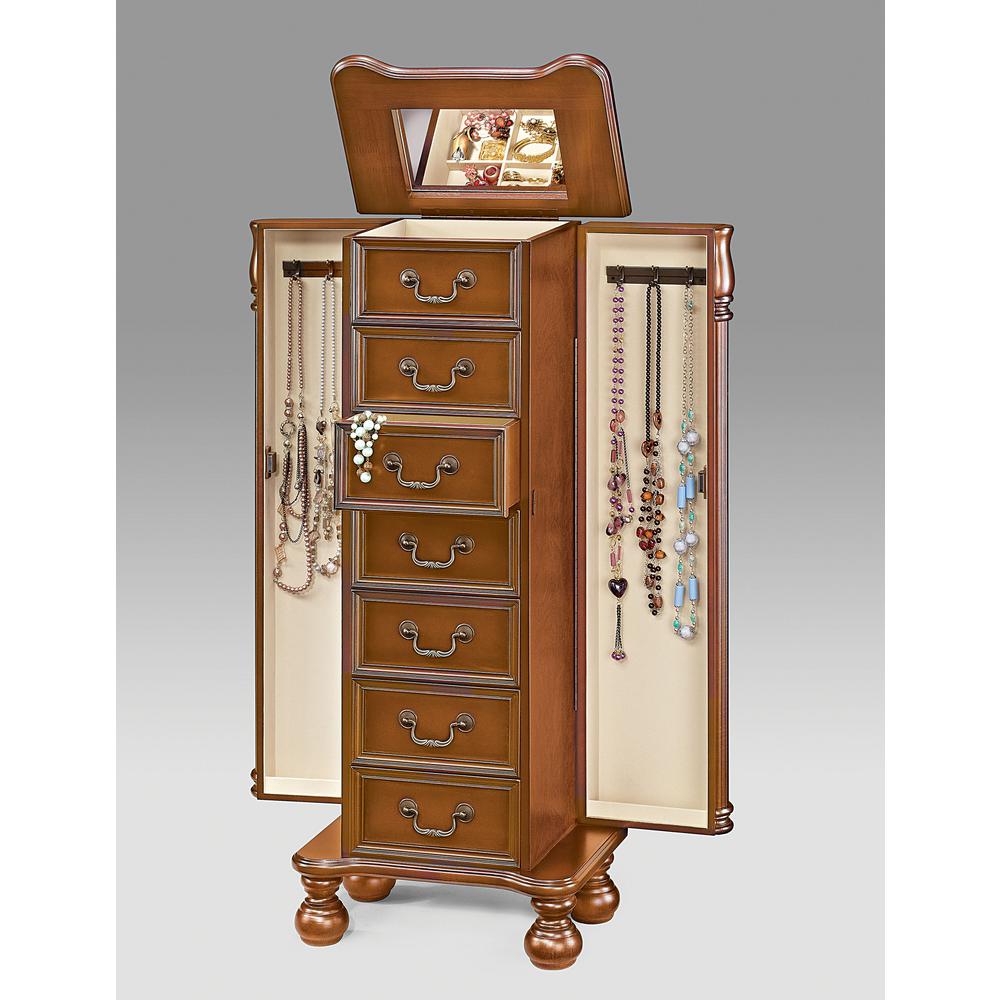 Lopez Jewelry Armoire In Oak