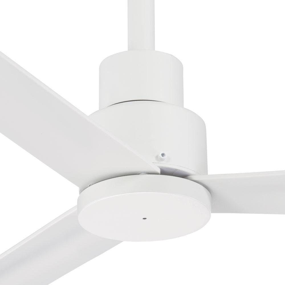 Minka Aire Simple 52 In Indoor Outdoor Flat White Ceiling Fan With Remote Control