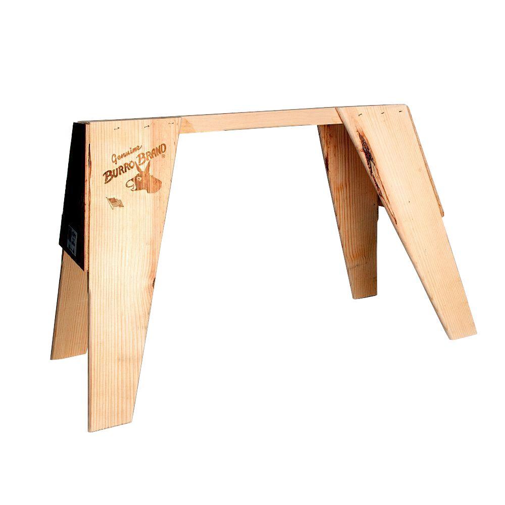 Burro Brand 24 In Contractor Sawhorse Hds The Home Depot