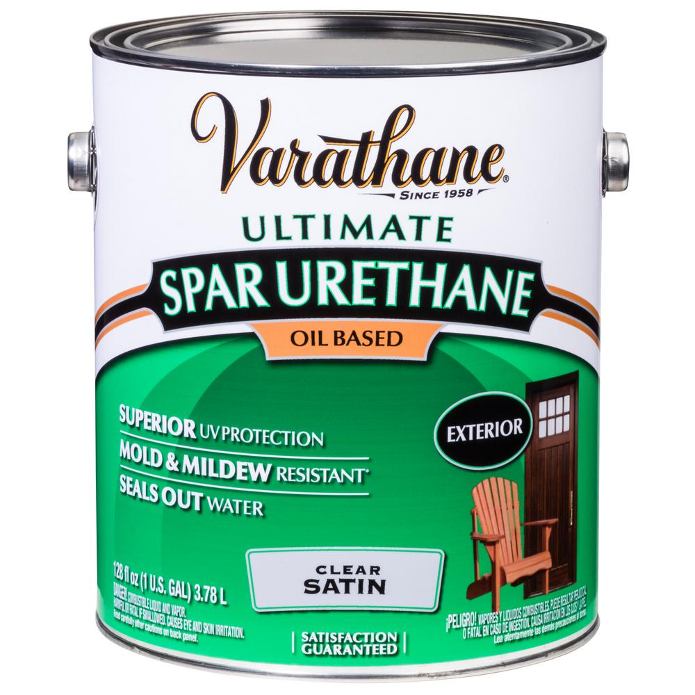 Varathane 1 Qt. Clear SemiGloss WaterBased Outdoor Spar Varathane 1 Qt. Clear SemiGloss WaterBased Outdoor Spar