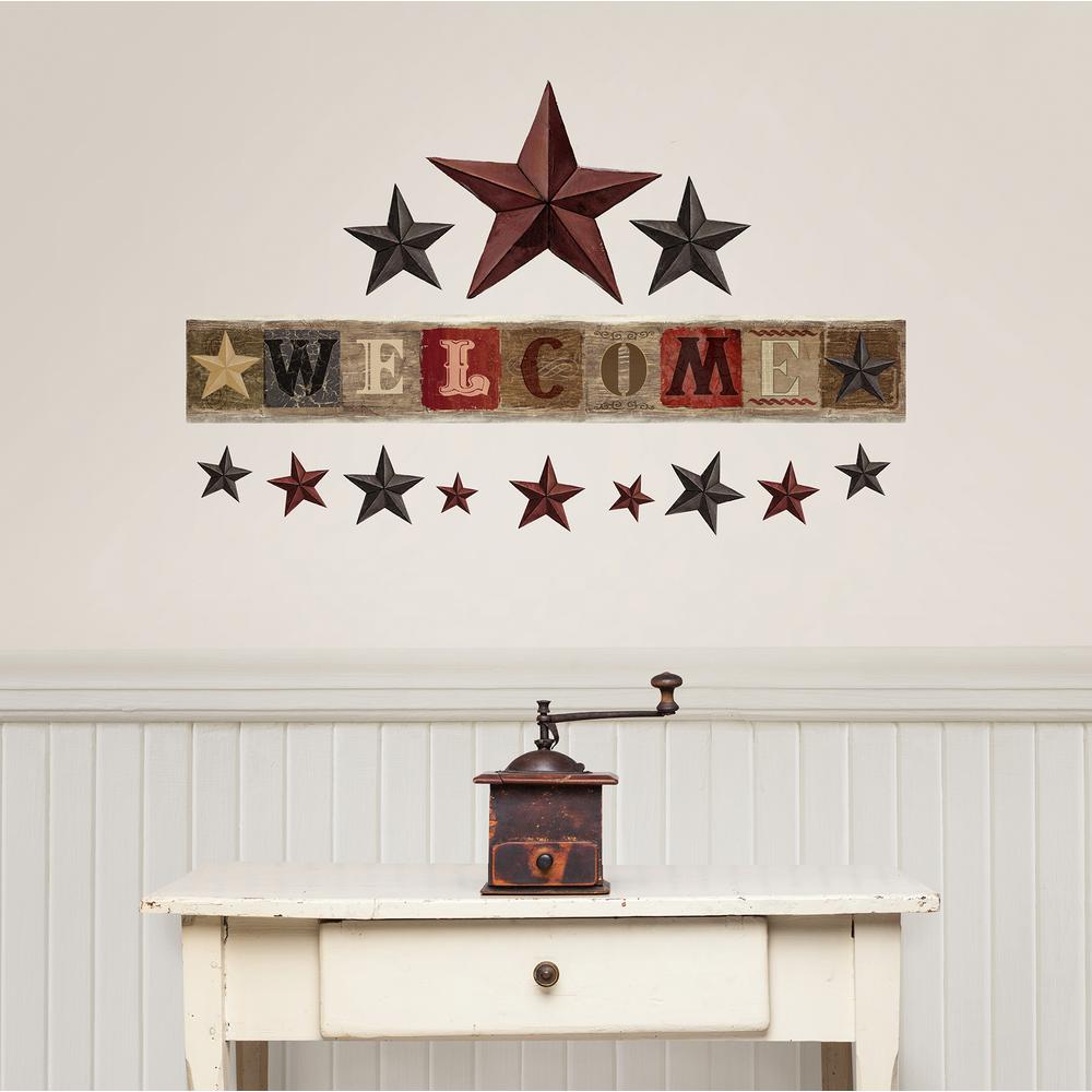 Wallpops Multi Colored Welcome Wall Decal Dwpk2834 The Home Depot Wallpops Multi Colored Welcome Wall Decal