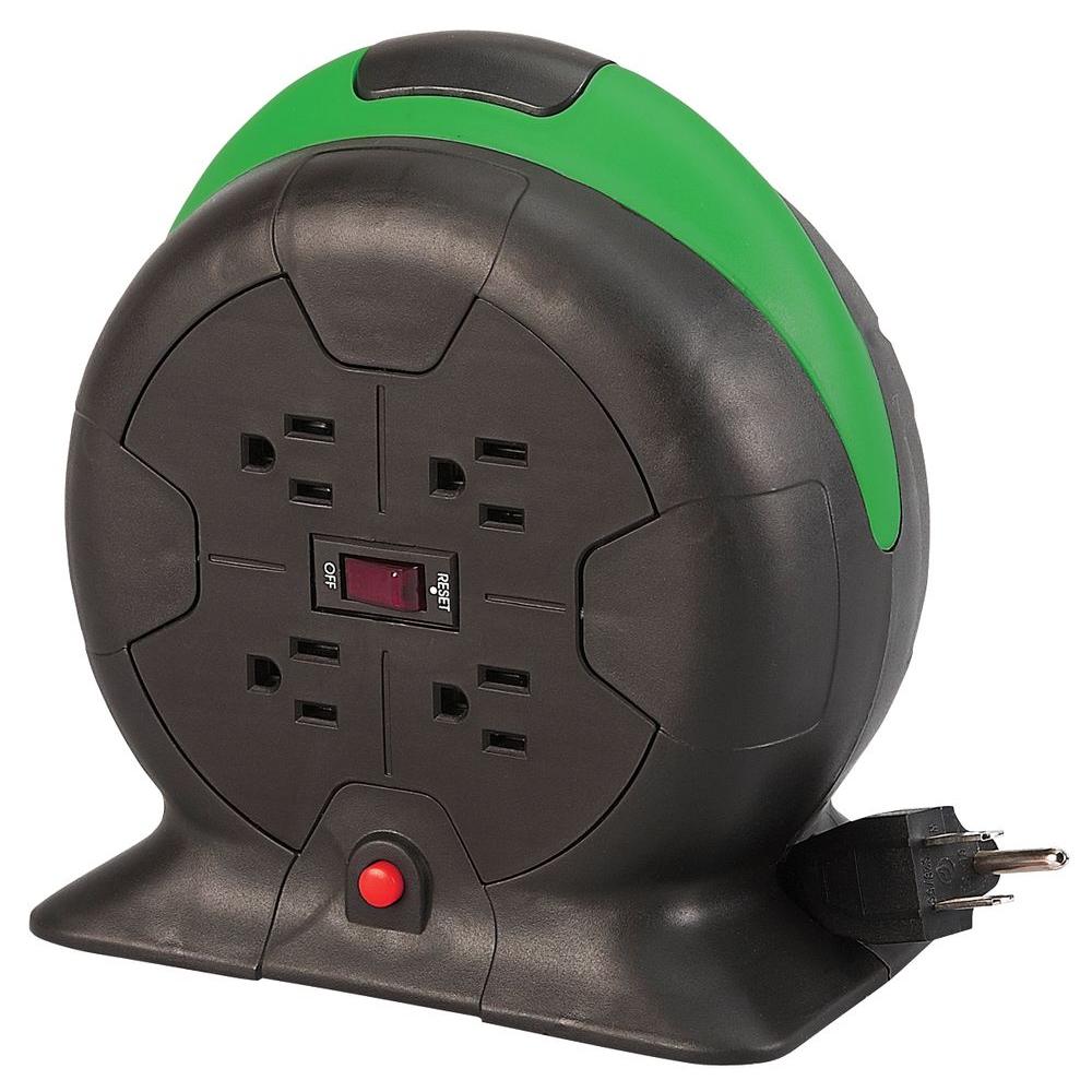 Retractable Extension Cord >> Designcord 10 Ft 16 3 Auto Rewind Extension Cord Reel Retractable Extension Cord >> Designcord 10 Ft 16 3 Auto Rewind Extension Cord Reel