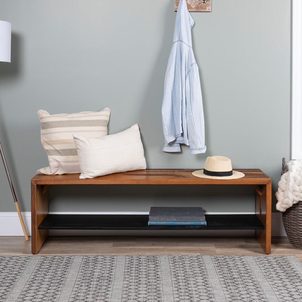 Walker Edison Furniture Company Dark Walnut Modern Farmhouse