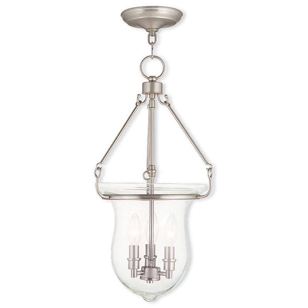 Progress Lighting Trinity Collection 3Light Brushed Nickel Pendant