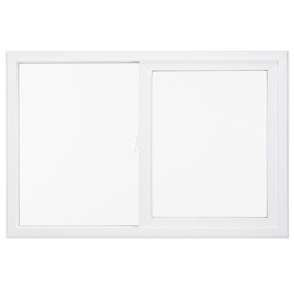 SIMONTON 48 in. x 48 in. Madeira UniversalHand Double Sliding Vinyl