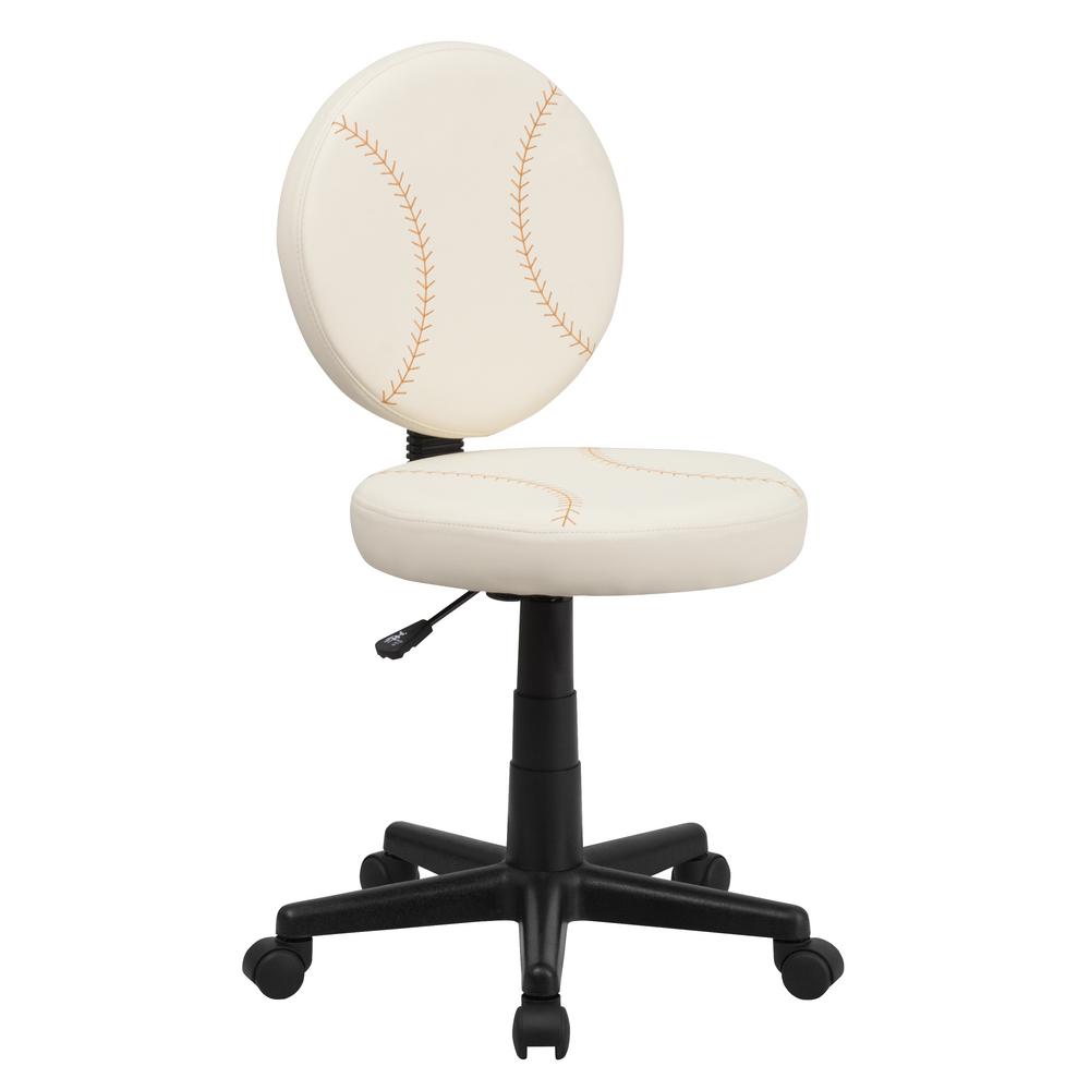Flash Furniture Baseball Cream Task Chair by Flash Furniture