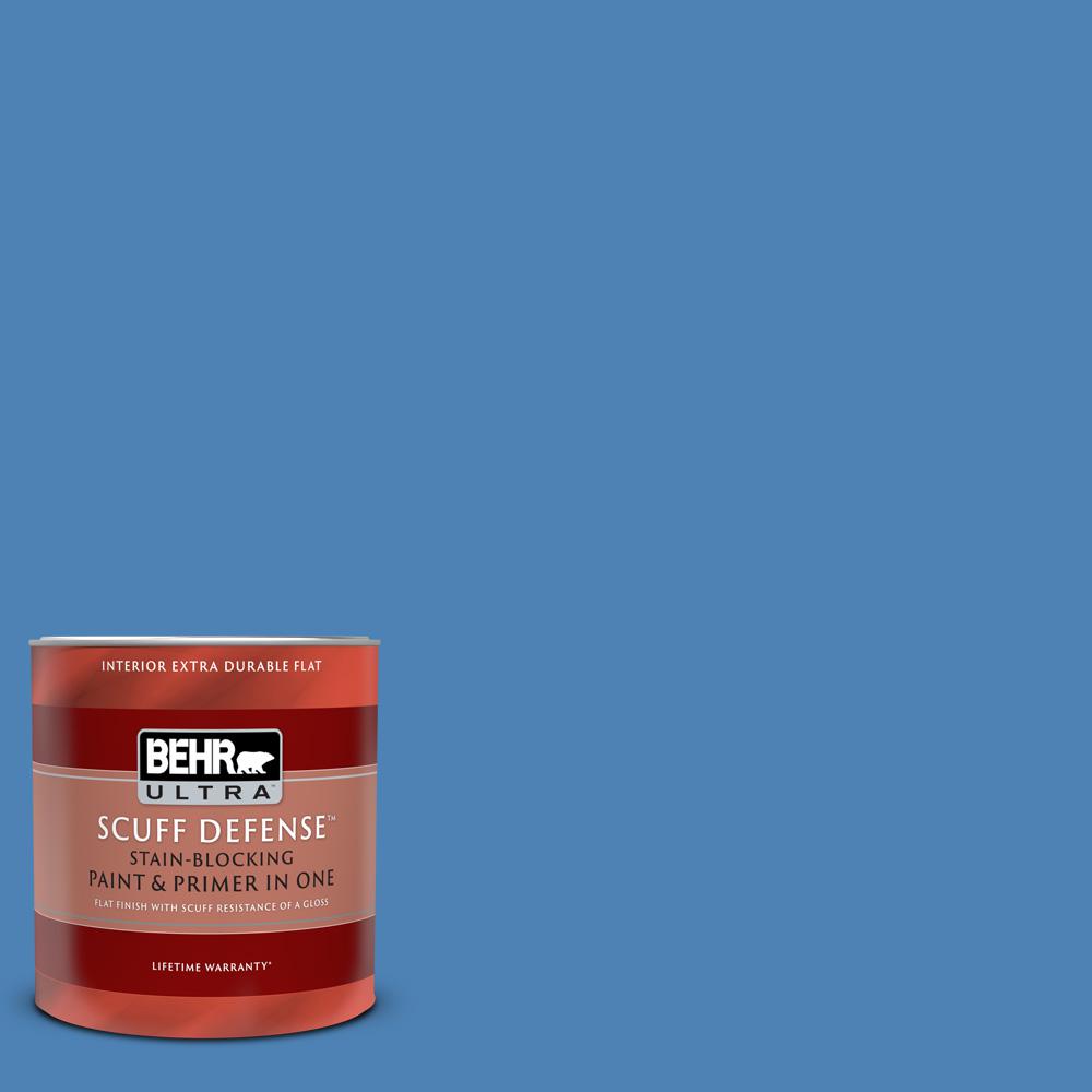 Behr Marquee 1 Qt 380b 5 Neon Light Matte Interior Paint And Primer In One 145304 The Home Depot