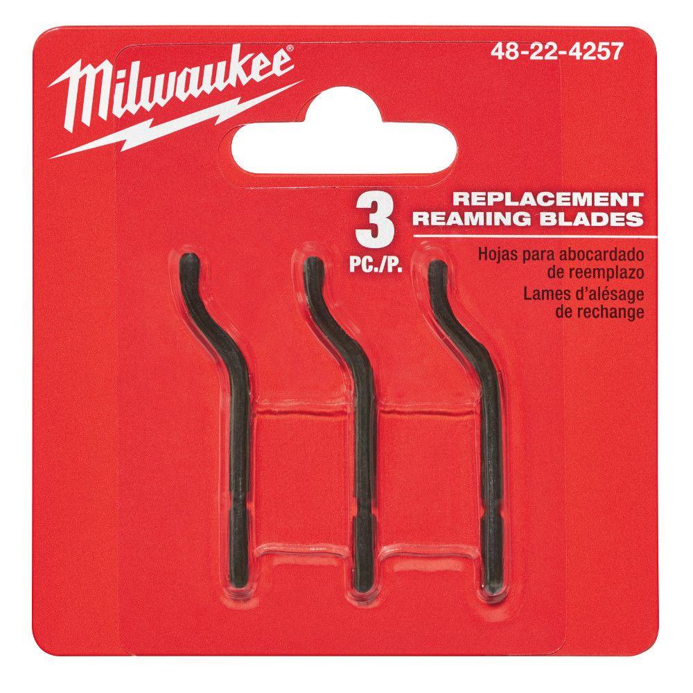 Milwaukee Replacement Reaming Blades (3Pack)48224257 The Home Depot