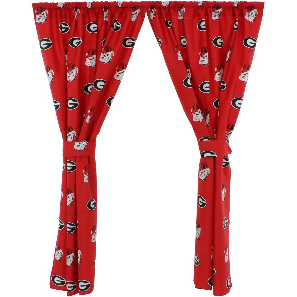 College Covers 42 In W X 63 L Georgia Bulldogs Cotton With Georgia Bulldogs Cotton