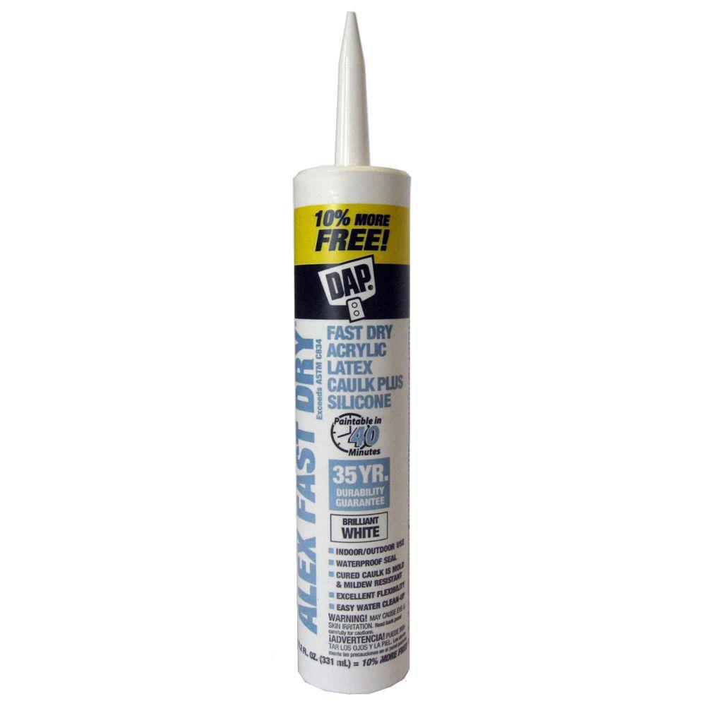 DAP Alex Plus 10.1 oz. All-Purpose Caulk Clear-18072 - The Home Depot