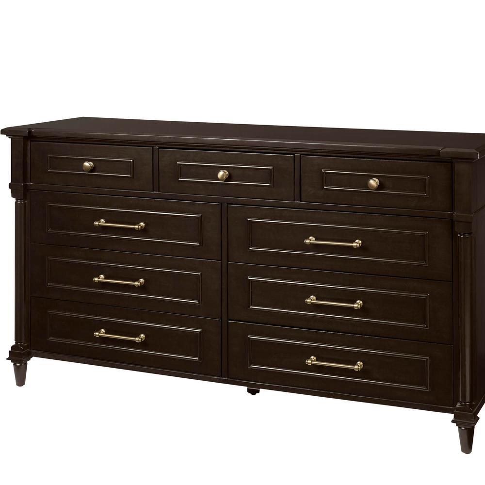 Home Decorators Collection Bellmore 9Drawer Ebony Dresser (66 in. W x