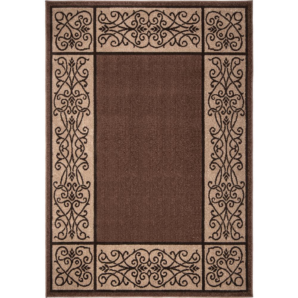 Orian Rugs Omaha Brown 7 Ft X 10 Indoor Outdoor Area Rug