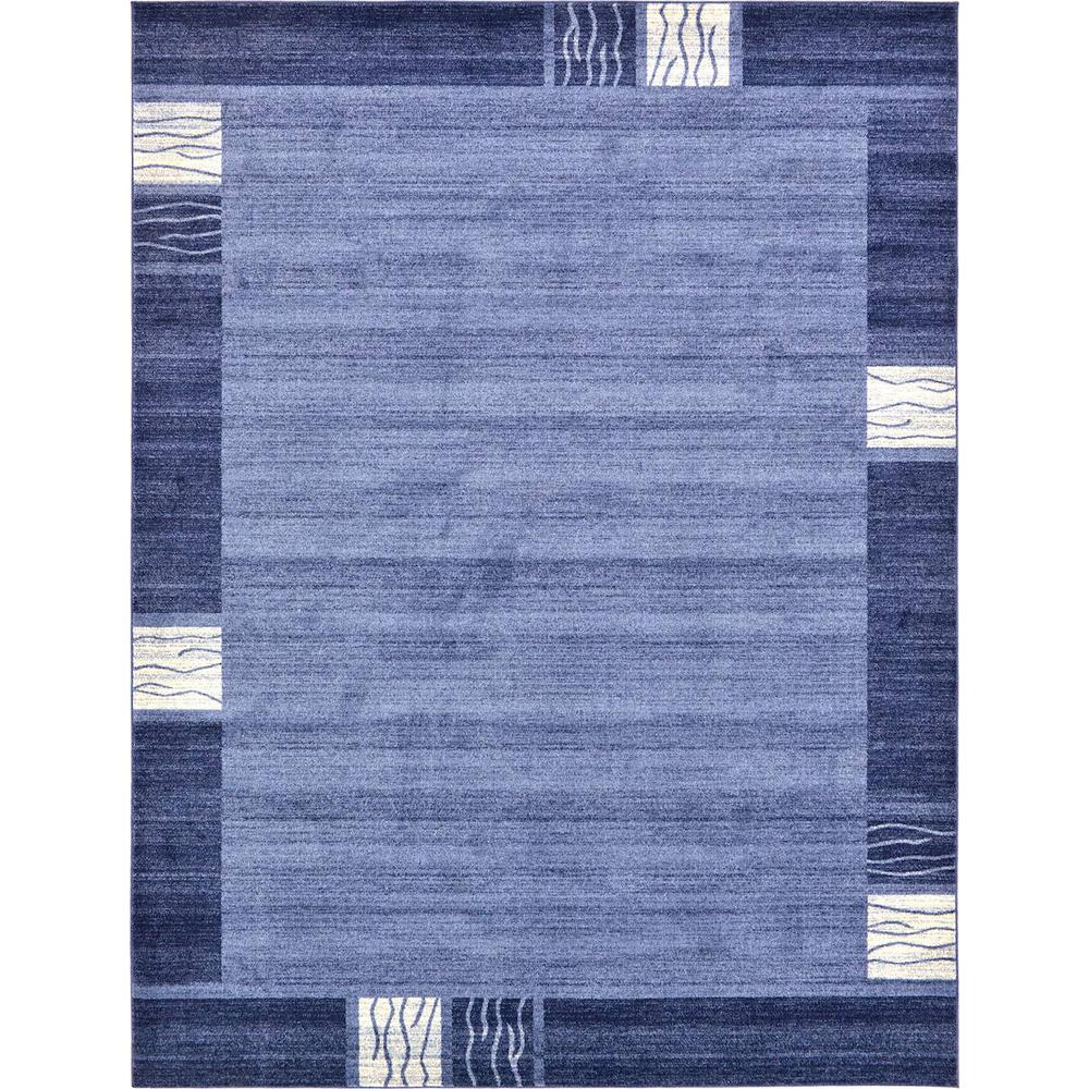 Unique Loom Del Mar Sarah Navy Blue 9' 0 x 12' 0 Area Rug3121520 The