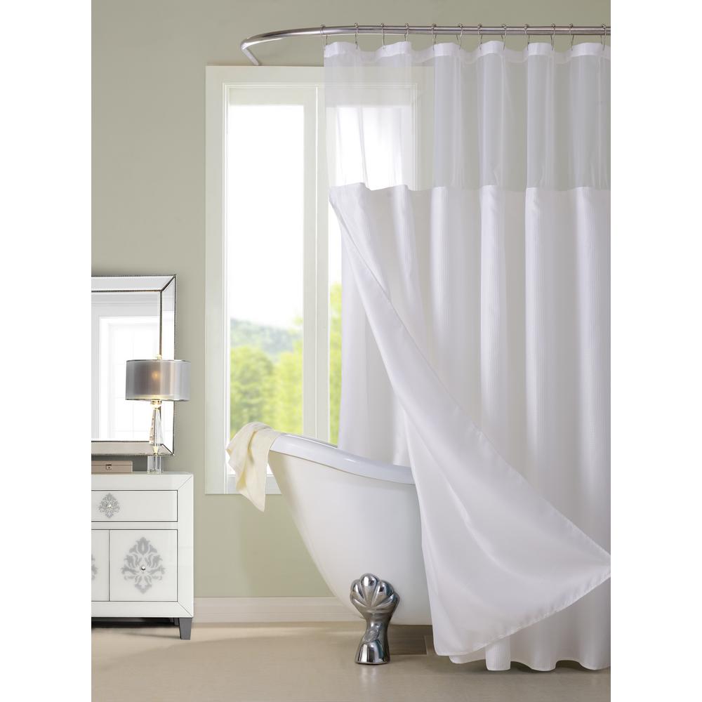 dainty home carlton shower curtai