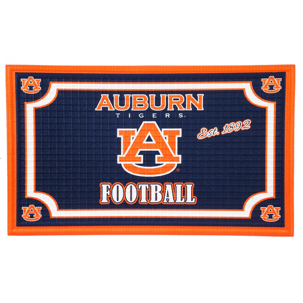 Evergreen Auburn University 18 In X 30 In Embossed Welcome Mat