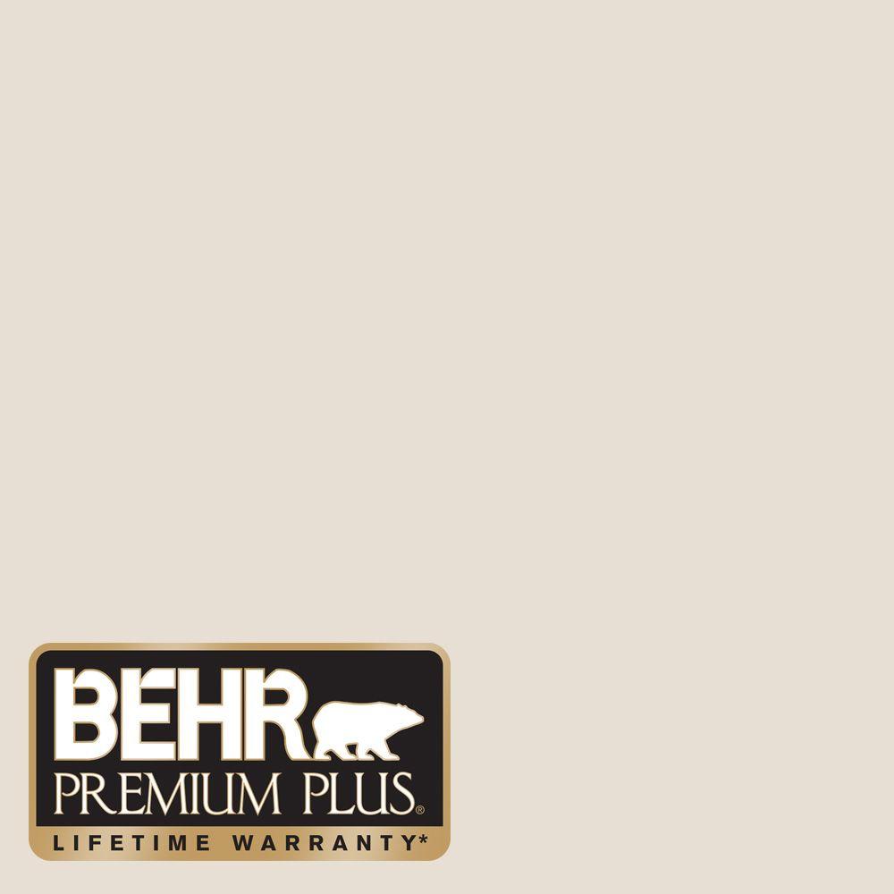 BEHR Premium Plus 1 gal. 73 Off White Eggshell Enamel Zero VOC Interior Paint and Primer in One
