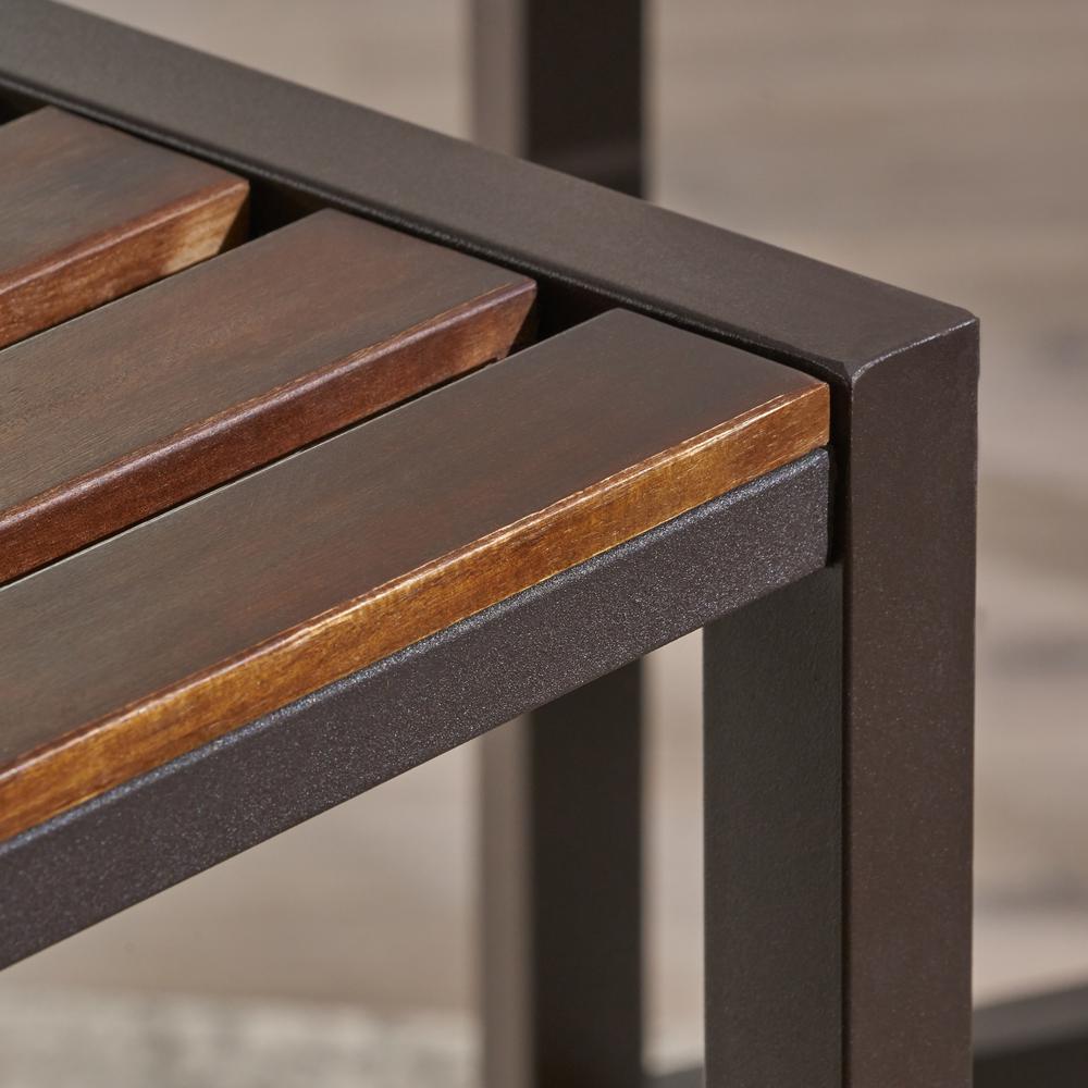 Great Deal Furniture 303980 Ruth Indoor Dark Brown Finished Acacia Wood Barstools , Set of 2