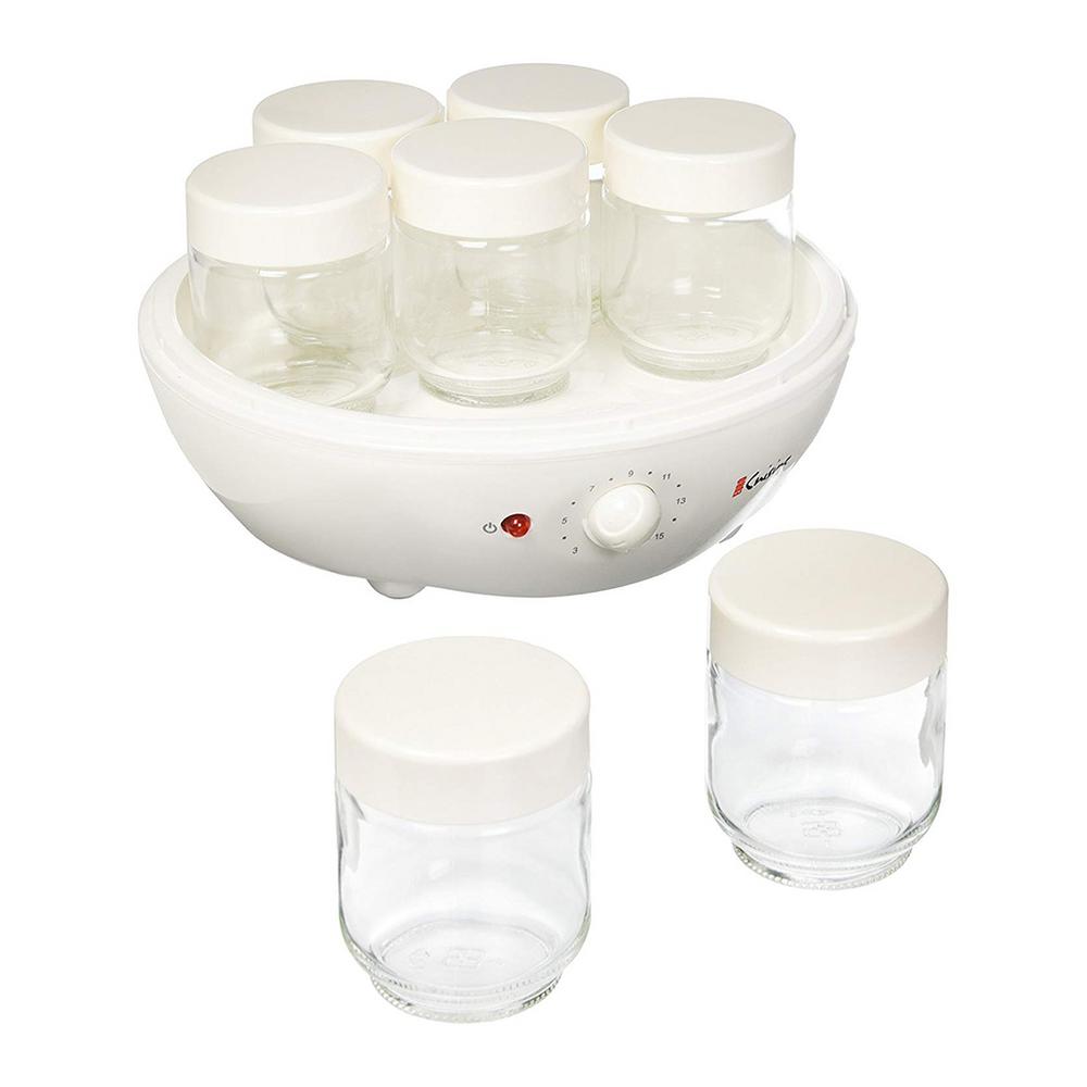 Euro Cuisine 1.31 Qt. 7Jar Yogurt Maker YM100 The Home Depot